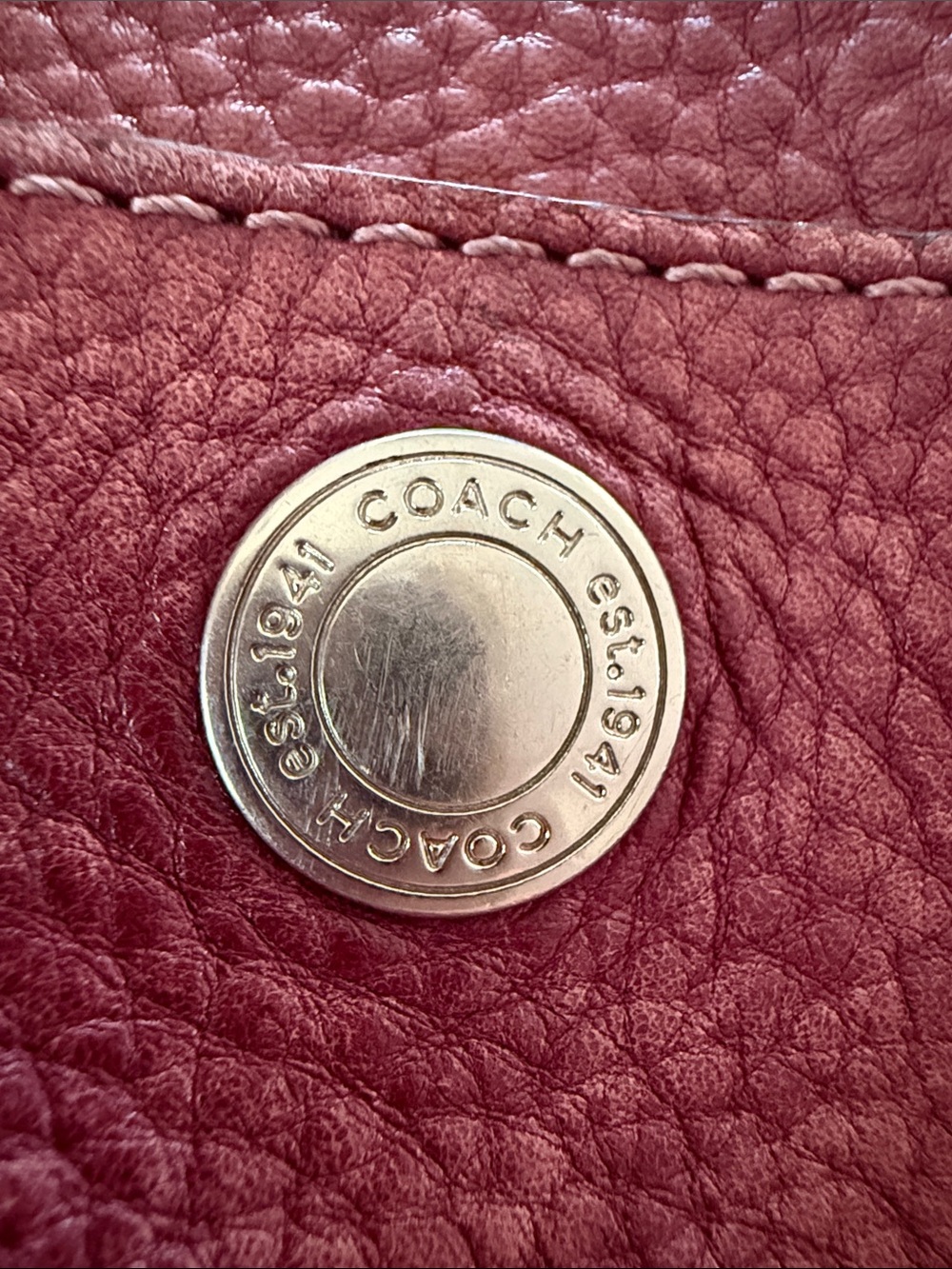 Pebbled Leather Coach Chelsea Bag, vintage - Picture 8 of 8